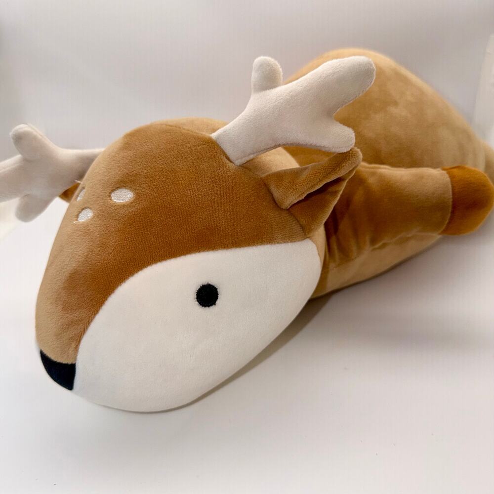 Pillowfort Brown Deer Weighted Plush Throw Pillow 20” Kids Sensory - Picture 2 of 4